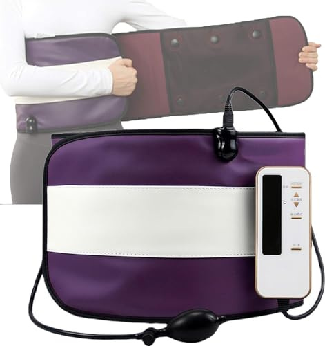 HONGFSM Quemador De Sauna con Cinturón De Masaje Eléctrico Portátil para Hombres Y Mujeres, Equipo para Quemar Grasa para Adelgazar Y Tonificar El Quemador De Grasa del Vientre, Promover La Digestión