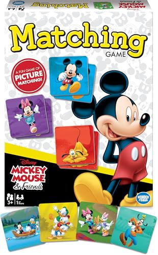 Wonder Forge Mickey Mouse Matching Game | Build Focus and Memory with Classic Disney Characters | Fun and Engaging Activity for Kids Ages 3+