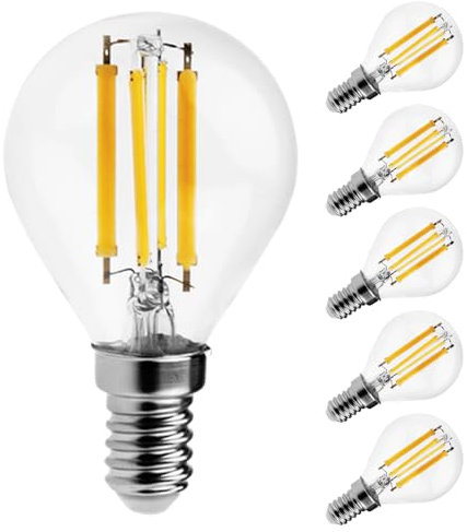 FEILEMAN Glühbirne E14 LED Warmweiß Ultrahelle 7W (Ersetzt 60W) 1055LM 3000K Glühbirne E14 LED Birne G45/P45 Golf Energiesparlampe G45 Mini Globe Birne Nicht Dimmbar, 6 Pack