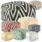 Amago home Kelim Sitzwürfel 50x50 H35cm Pouf Fußhocker Sitzhocker Bodenkissen Fußschemel Farbe schwarz