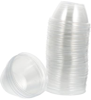 Supvox 100 STK Isolierungsabdeckung für Sämlinge abdeckplane durchsichtig Kuppel für Pflanzen Pflanzenpflegedeckel Pflanztopf Tomatenpflanzen Abdeckungen für hydroponische Pflanzen