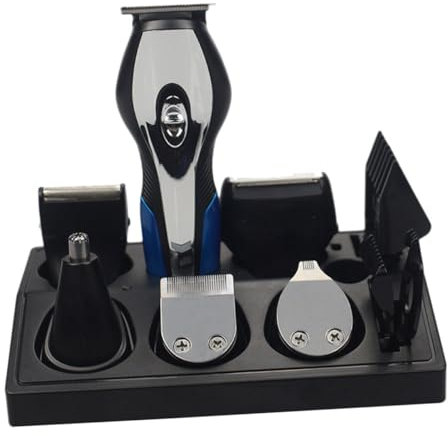 HONMEET Tondeuse Usb Rechargeable Multifonction Homme Avec Rasoir Électrique Et Soin Visage Kit De Coupe Barbe Et Épilation Nez Acier Inoxydable