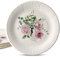 GREENBOX 8 piatti di carta per compleanni, 23 cm, rose ed eucalipto, stoviglie per feste, senza plastica, stoviglie usa e getta, decorazione JGA