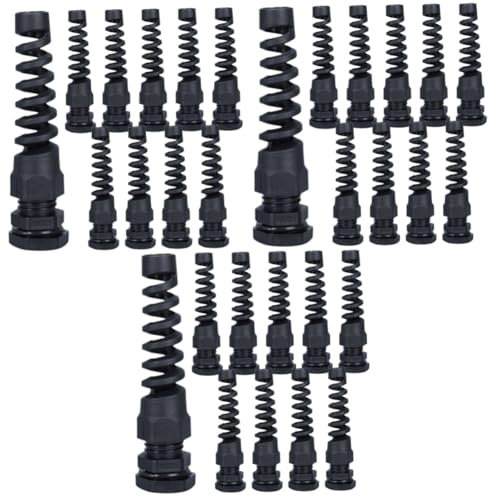 Angoily 30pcs Cable Gland Cable Connector Coupler Adapter Gland Connector Strain Relief for Outdoor Electrical Wires