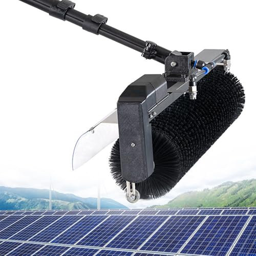 RCBDBSM Solar-photovoltaik-Panel-reinigungsbürste, Teleskop Waschbürste 3.5-7.5m Teleskopstange Multifunktionale Telescopic Washing Brush, pv anlage Reinigung Set,7.5m/24.6ft
