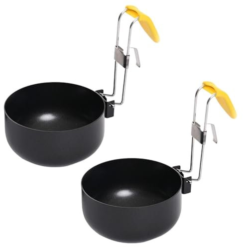 Cocedor De Huevos De 2 Piezas, Vaporizador De Huevos Plegable Montado En La Oreja, Cocedor De Huevos Redondo, Molde Para Huevos Escalfados, Utensilio De Cocina