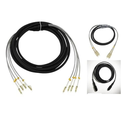 Cordon de raccordement extérieur 120m 2/4 cœurs, 7.0mm 2C 4C OM1 OM2 CPRI LC SC FC DVI, câble blindé étanche en Fibre Optique FTTH Jumper, 2 cœurs(FC-FC,4C OM1 no Out connec)