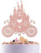 Castle Birthday Cake Topper Carriage Birthday Cake Topper Princess Baby Shower Decoration Rose Gold Glitter