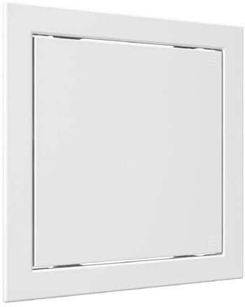 Tapa de revisión (15 x 15 cm hasta 30 x 50 cm) – Tapa de mantenimiento de plástico ABS de alta calidad – Blanco – Para paredes y techos – Fácil montaje – Ideal para sistemas sanitarios, eléctricos y