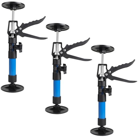 MIGUBIGU 3 Stück Zargenspanner 30-59cm, Türzargenspanner, Ladungssicherung Stange, Teleskopstützen, Stützen Höhenverstellbar, Maximale Tragfähigkeit 40 kg, Zur Unterstützung von Türzargen, Schränken