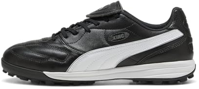 PUMA Unisex King LIGA Turf Football Boots, PUMA Black-PUMA Silver-PUMA White, 11 UK