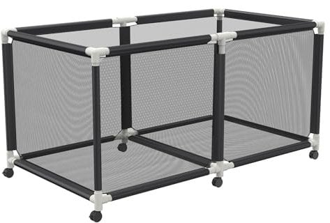 FIVMEN Contenitore per piscina con rotolo, con rete di nylon, grande capacità, per tagliatelle, giocattoli, asciugamani, 160 x 79 x 88 cm