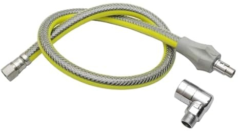 SET Allgasschlauch mit Gassteckdose 1500mm 1,5m Gasherd Grill EN14800 DVGW TAE DIN3383