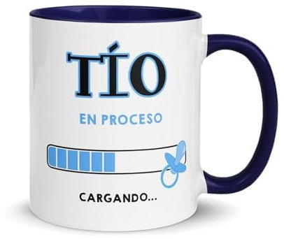Kembilove Taza Tío en Proceso – Regalo Original para Anunciar Embarazo – Taza Azul con Diseño Divertido para Futuro Tío – Idea Creativa para Sorpresa Familiar – Cerámica 350ml Cargando…