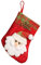 Weihnachtsstrumpf zum Aufhängen, Weihnachtsmann, Schneemann, Rentier, Süßigkeitenbeutel