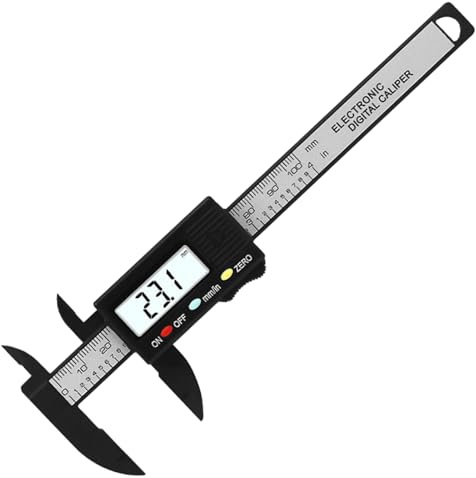 Tiny Digital Vernier Container - 0-100 mm kleines elektronisches Werkzeug, Duals Inch & Millimeter Skala | Kompaktes Messgerät mit klarer Bildschirmanzeige, Präzisionssättel zum Herstellen, Handwerk u