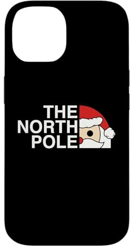 Funny Santa Face Christmas Parody The North Pole Case for iPhone 14