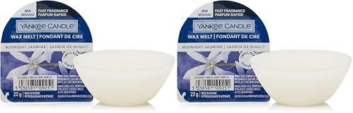 Yankee Candle fondants de cire | Jasmin de minuit | Jusqu'à 8 heures de parfum | 1 unité (Lot de 2)