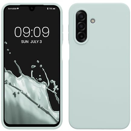 kwmobile Handyhülle für Samsung Galaxy A17 4G / 5G Hülle - Case Silikon - Kabelloses Laden - Schutzhülle Cover in Cool Mint