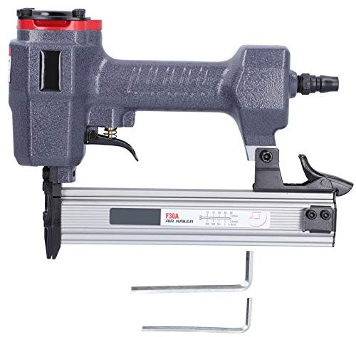 Brad Nagler Druckluftnagler, Pneumatischer Nagelautomat mit Aluminiumgehäuse, Ergonomischer Griff, 100 Nagel Kapazität - Schnelle Nagelung, Langlebiges Material, Für Heimwerker