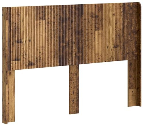 vidaXL Kopfteil Altholz Holzwerkstoff, Bettkopfteil, modernes Design, rechteckig, senkrechte Leisten, Holz, minimalistisches Möbelstück