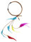 W WIDMANN MILANO Party Fashion 75702 - Stirnband Hippie, mit bunten Federn und Perlen, 60er Jahre, Kopfschmuck, Accessoire, Karneval, Mottoparty