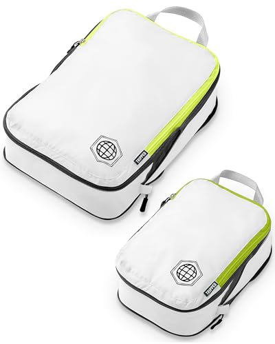 TRIPPED Travel Gear Verpackung Würfel Set für Carryon Travel-leicht dauerhaft Veranstalter Gepäcktaschen mit Doppel-Reißverschluss durch Kompression