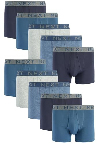 NEXT Herren Boxershorts A-Front, 10er-Pack