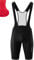 Gonso Sitivo Bib, Kurze Herren Träger-Radhose, Mit Sitivo Red Comfort Sitzpolster, Hohe Bewegungselastizität und Antirutsch-Silikon-Beingummi, Enganliegende Passform, Schwarz/Rot, Gr. L