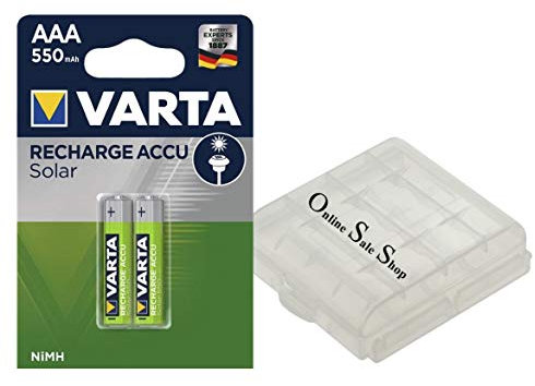 2X AAA Akkus Micro 550mAh schnellladefähig, ohne Memoryeffekt, für schnurlose Telefone Gigaset C200 C250 C2 C380 C385 C38H C450 E1 + OSS Akkubox