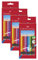 Faber-Castell Radierbare Buntstifte mit Gummitip, 12er Kartonetui (3 Packungen)