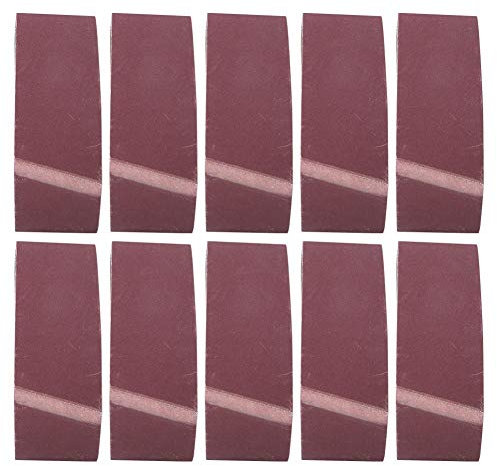 10pcs Abrasive Sander Belts 457x75mm Aluminium Oxide Sanding Belt for Wood Furniture Hardware(800)