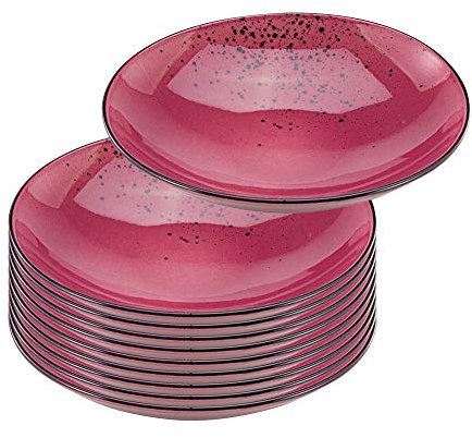 10er SET CreaTable 22528 Nature Collection Suppenteller 22 cm BERRY