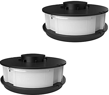 Ersatzspulen Spule passend für Einhell Elektro Rasentrimmer GC-ET 4530 Fadenspule Spule Trimmerspule Spulendeckel Haube Mähfaden für Rasentrimmer Freischneider Motorsense (2x Spule)