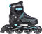 CROXER Optima Inline Skates Inliner für Kinder Erwachsene verstellbar (Black/Mint, 39-42 (24cm-26,5cm))