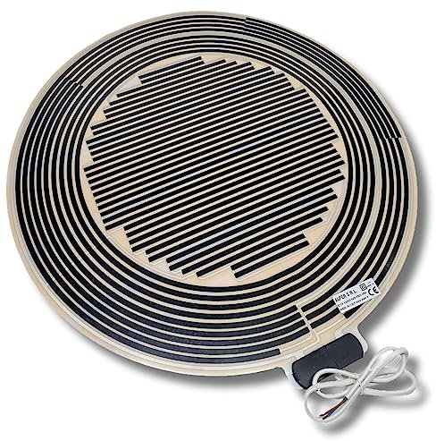 ALPER StopVapor Lamina antivaho espejo baño adhesivo redondo 50cm Placa Resistencia antivaho Calefactor espejo 40W 230V