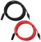 Voltacon Pre crimped Solar Panel PV extension cables 6mm² red and black 1500Vdc 1m, 3m, 5m, 10m, 15m, 25m (5 meters)