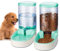 Edipets, Distributeur Croquettes Chat, Chien, Automatique, 2 Unités, 3.8 L, Gamelle à Nourriture et à Eau pour Animaux de Compagnie (Vert)