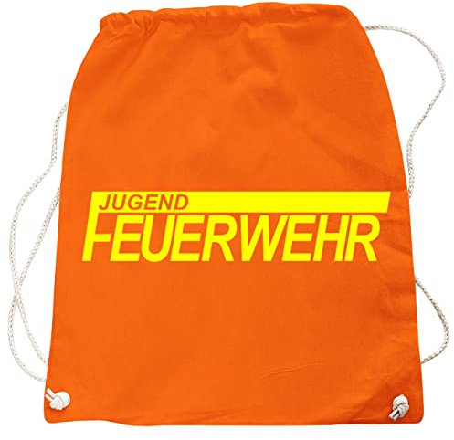 Rucksack Tasche Beutel Jugendfeuerwehr Neongelb Feuerwehr in vielen Farben