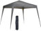 Outsunny Faltpavillon 2,4x2,4m Pavillon Faltzelt mit UV-Schutz, Partyzelt inkl. Tragetasche für Garten, Balkon, Stahl Grau