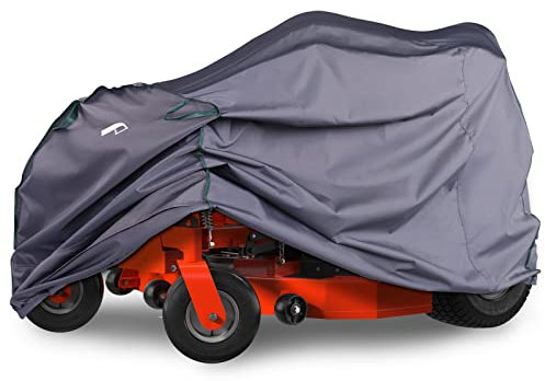 PALON Riding Lawn Mower Cover, 79 x 46 x 55 inch Lawn Tractor, Heavy Duty Lawnmower Waterproof, Sun Protection, Mower 55 inch Deck, Garden Tractor Gray
