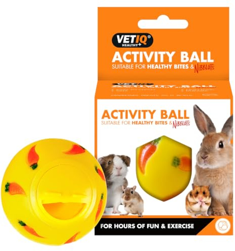 VETIQ Healthy Bites Small Animal Fun Activity Exercise Treat Ball (7cm)