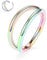 16G Conch Hoop Ring Knorpelohrringe Doppelte offene gestapelte Septumringe 316L Chirurgenstahl Septum Nasenringe Creolen 12mm Lappenohrringe Unisex Creolen Helix Tragus Lippenpiercing Regenbogen