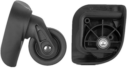 GEBONE Gepäck-Ersatzräder, 1 Paar Kunststoff-Koffer-Ersatz-Spinner-Räder YF-W111# Reparatur-Ersatz-Set, Schwarz , Wheel diameter is about 50 mm, DIY