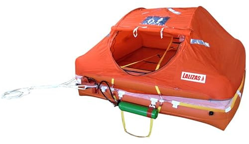 wellenshop Rettungsinsel ISO Atlantic C Life Raft FR >24 Größe 1990 x 3760 mm | 10 Personen | 48 kg | Tasche