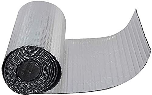 Isolierung Premium Wärmereflektierende Dämmrolle, Dampfsperre Und Wasserdichte Wärmedämmung, Aluminiumfolienmembran, 4 Mm, Für Dachböden, Wände, Böden, Ro (Größe: 1 X 25 M, Farbe: 4 Mm),4mm,1x20m