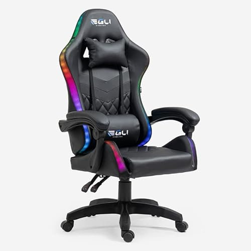 Produce Shop Poltrona Gaming Ufficio LED RGB ergonomica reclinabile The Horde XL