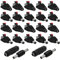 GTIWUNG 10 Paires de 5.5 mm x 2.1 mm DC Connecteur d'alimentation Mâle et Femelle de 12 V Adaptateurs Prise à Bouton-Poussoir, 12V/24V DC Mâle Femelle Connecteurs Set pour CCTV Caméra LED Bande