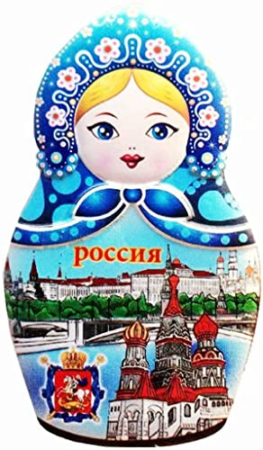 Matroschka Puppe Moskau Russland Kühlschrankmagnet Kühlschrankmagnet Dekoration Magnet Aufkleber Souvenir Harz Handwerk