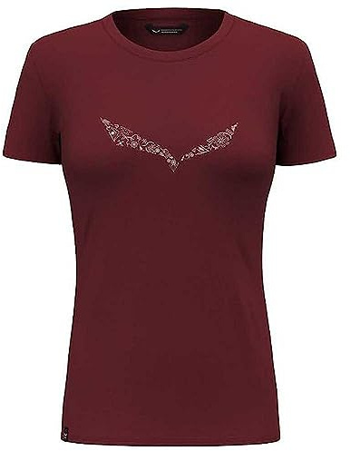 Salewa Damen Solidlogo Dri-Release® Women T-Shirt, Syrah, XS EU